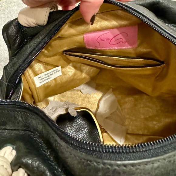 NWT Sharon Gioe black leather bag - Picture 12 of 13